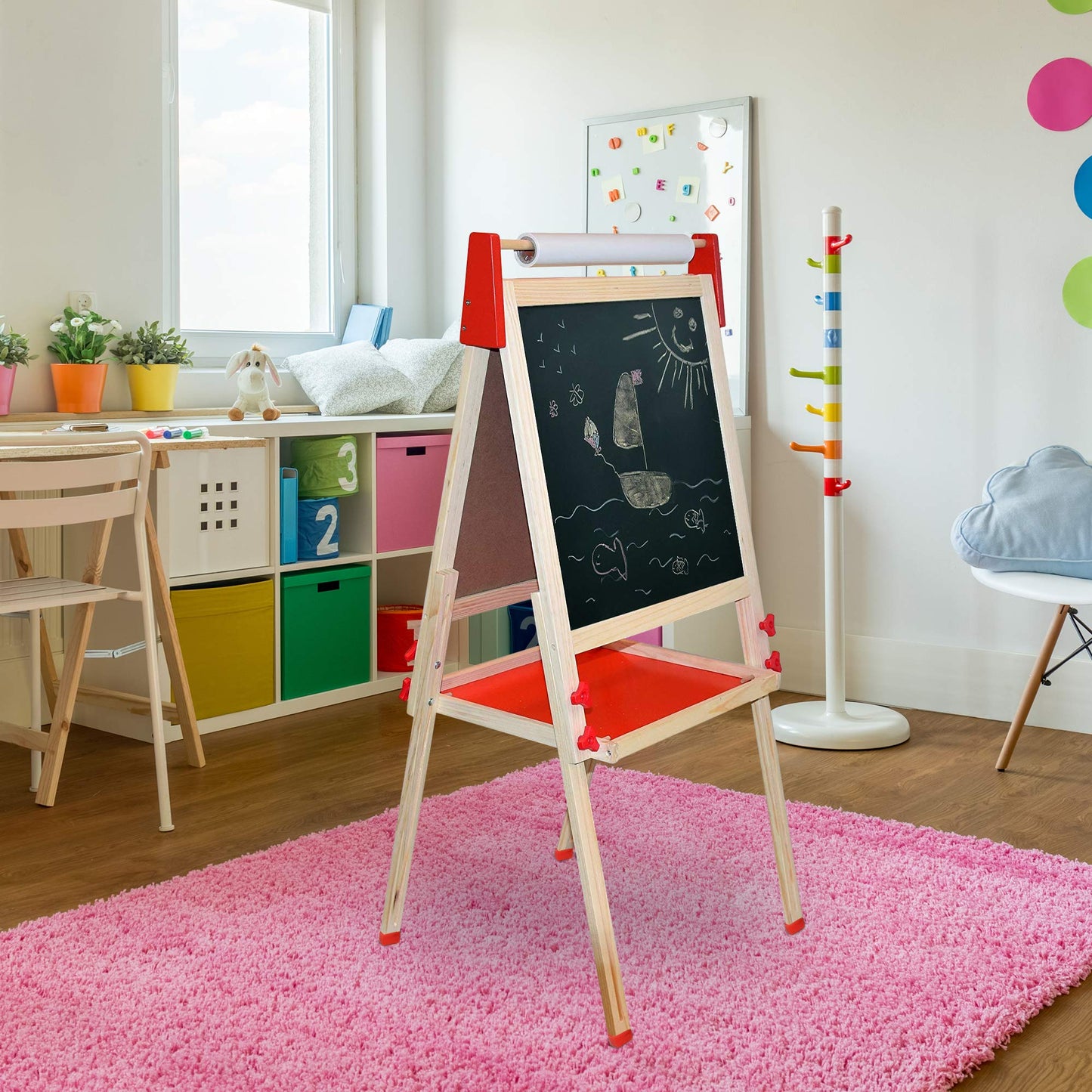 Number 1 in Gadgets Deluxe Standing Art Easel – All-in-One Wooden Kids' Art Station