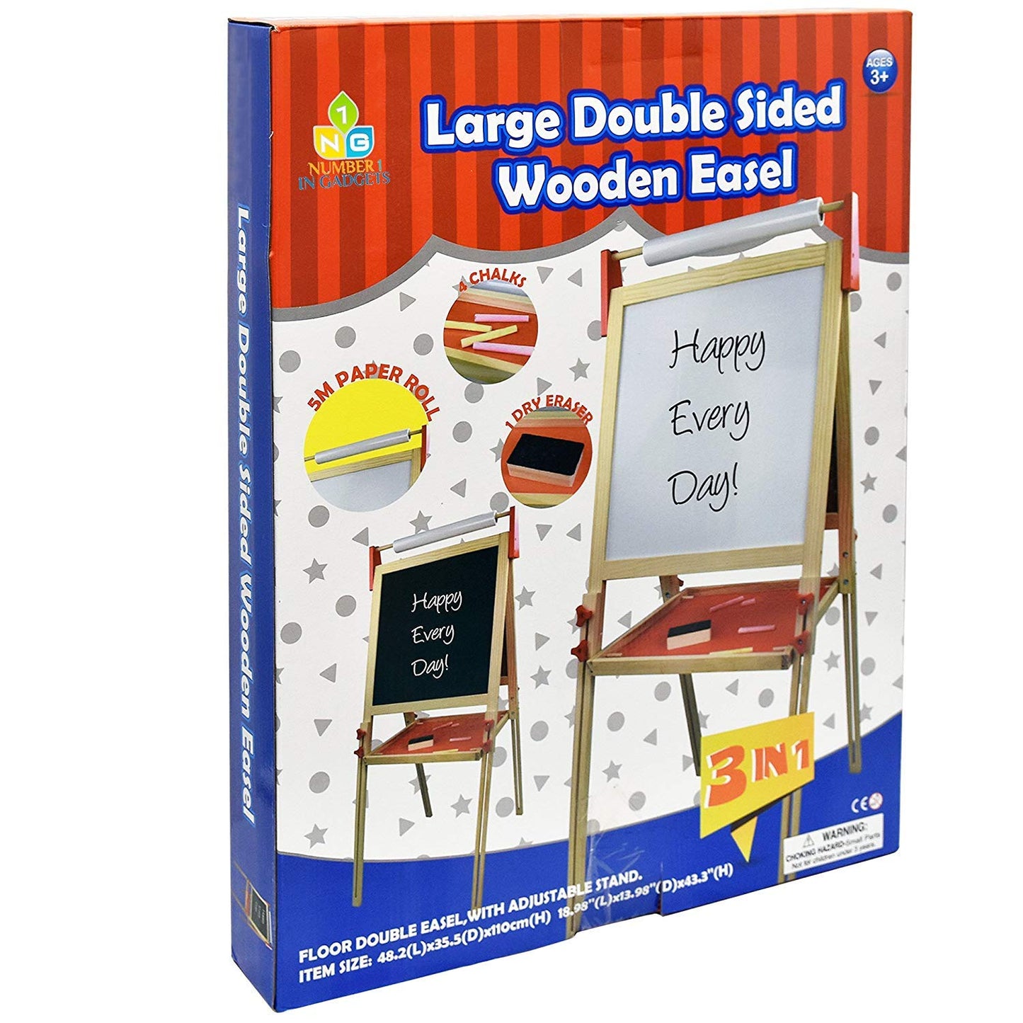 Number 1 in Gadgets Deluxe Standing Art Easel – All-in-One Wooden Kids' Art Station