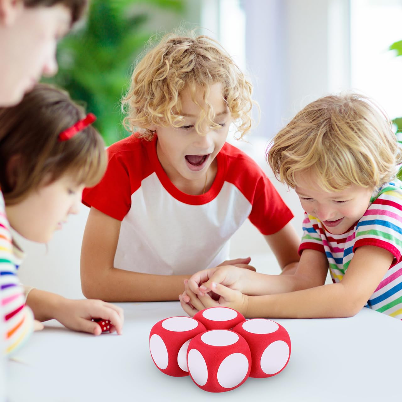 NUOBESTY Giant Foam Dice – Dry Erase, 2.36-Inch Large Dice for Home & Classroom