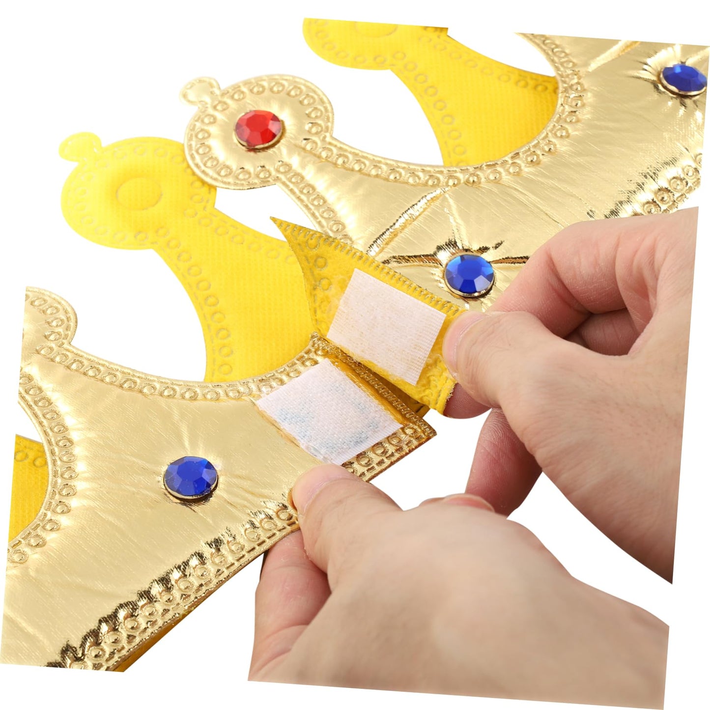 NUOBESTY Golden King Crown for Kids – Adjustable 22-Inch Birthday Crown Hat