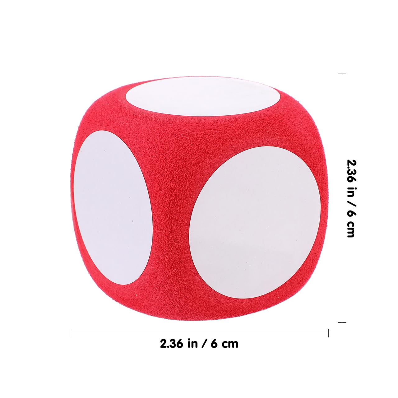 NUOBESTY Giant Foam Dice – Dry Erase, 2.36-Inch Large Dice for Home & Classroom