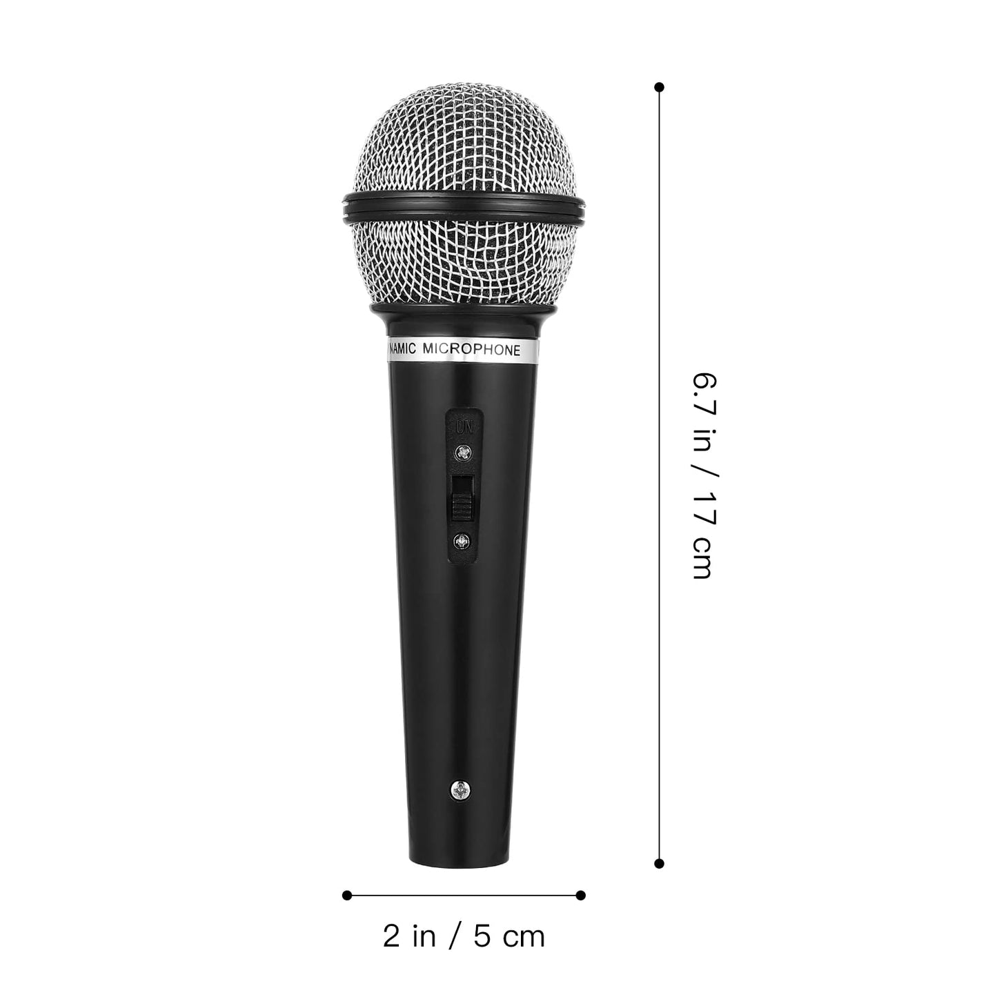 NUOBESTY Kids Pretend Microphone Toy - Lightweight Plastic Microphone Prop for Party Favors and Costume Play