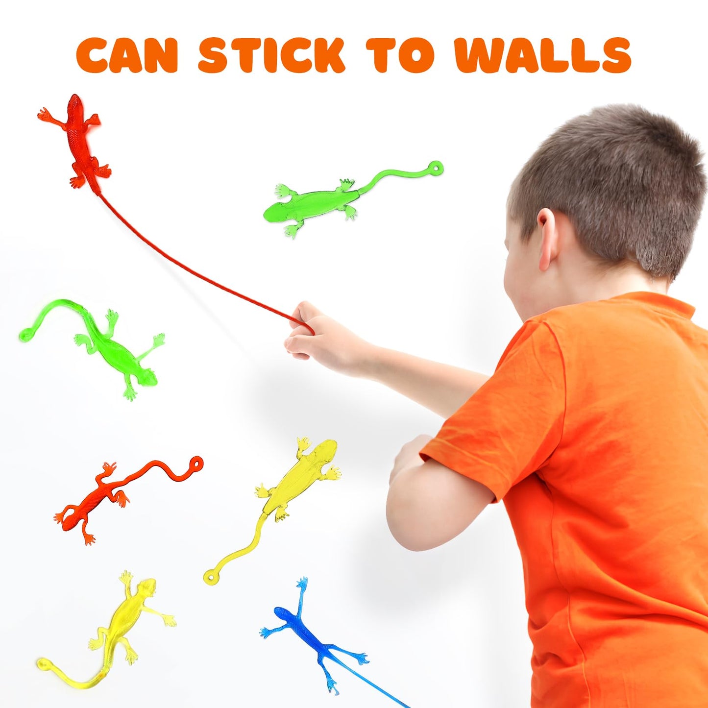 NUOBESTY Sticky Lizards Toys – Stretchy Gecko Party Favors (20 Pcs)