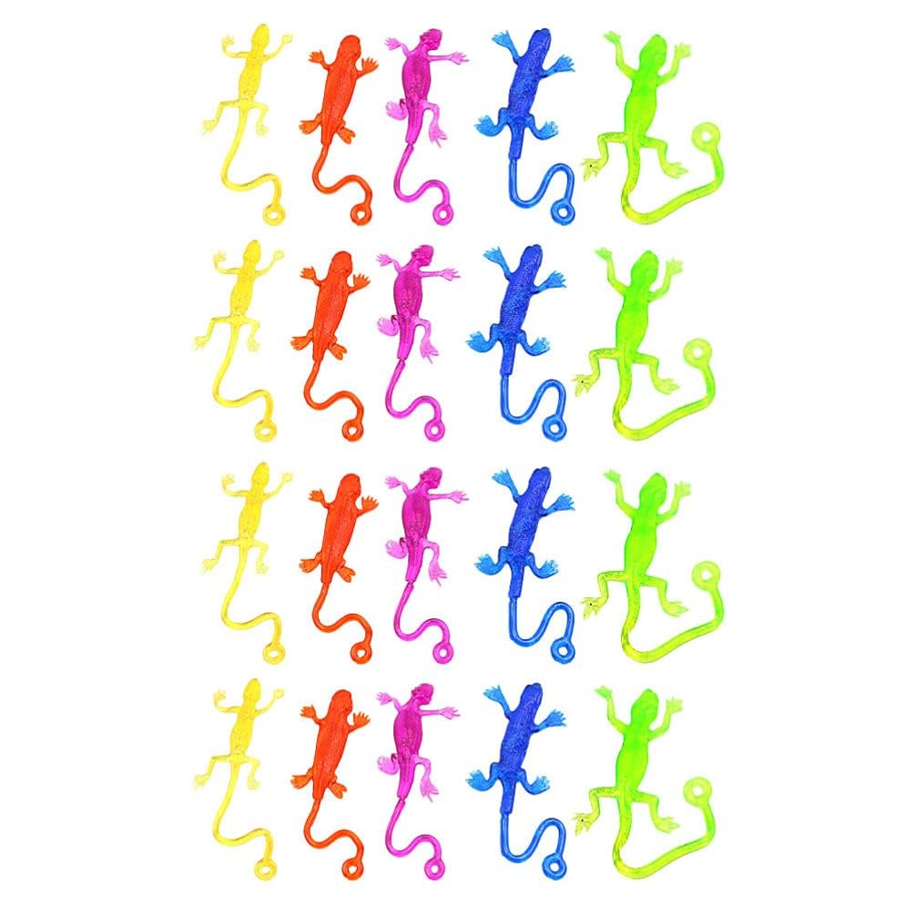 NUOBESTY Sticky Lizards Toys – Stretchy Gecko Party Favors (20 Pcs)