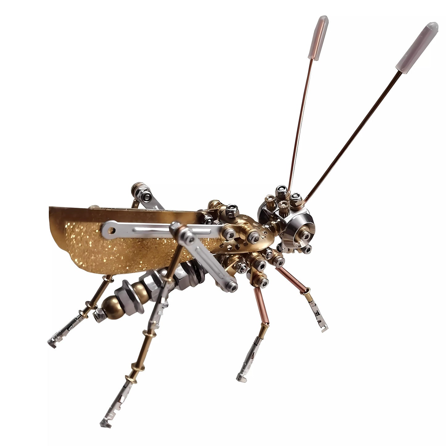 NUOSHANZS Mechanical 3D Insect Cricket Brass Puzzle Kit - Steampunk DIY Gift for Adults