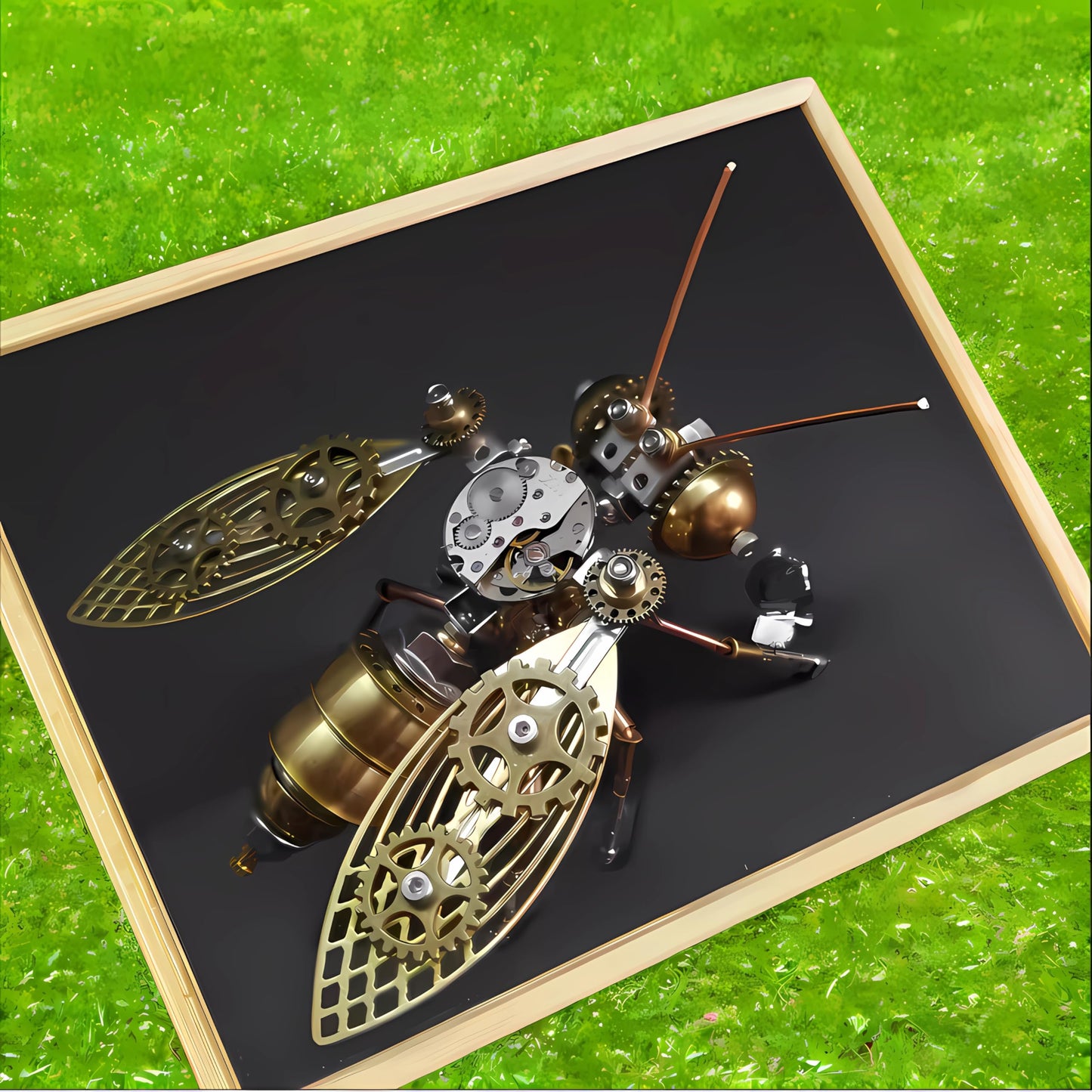 NUOSHANZS Mechanical 3D Bumblebee Model Kit – DIY Steampunk Insect Puzzle for Adults