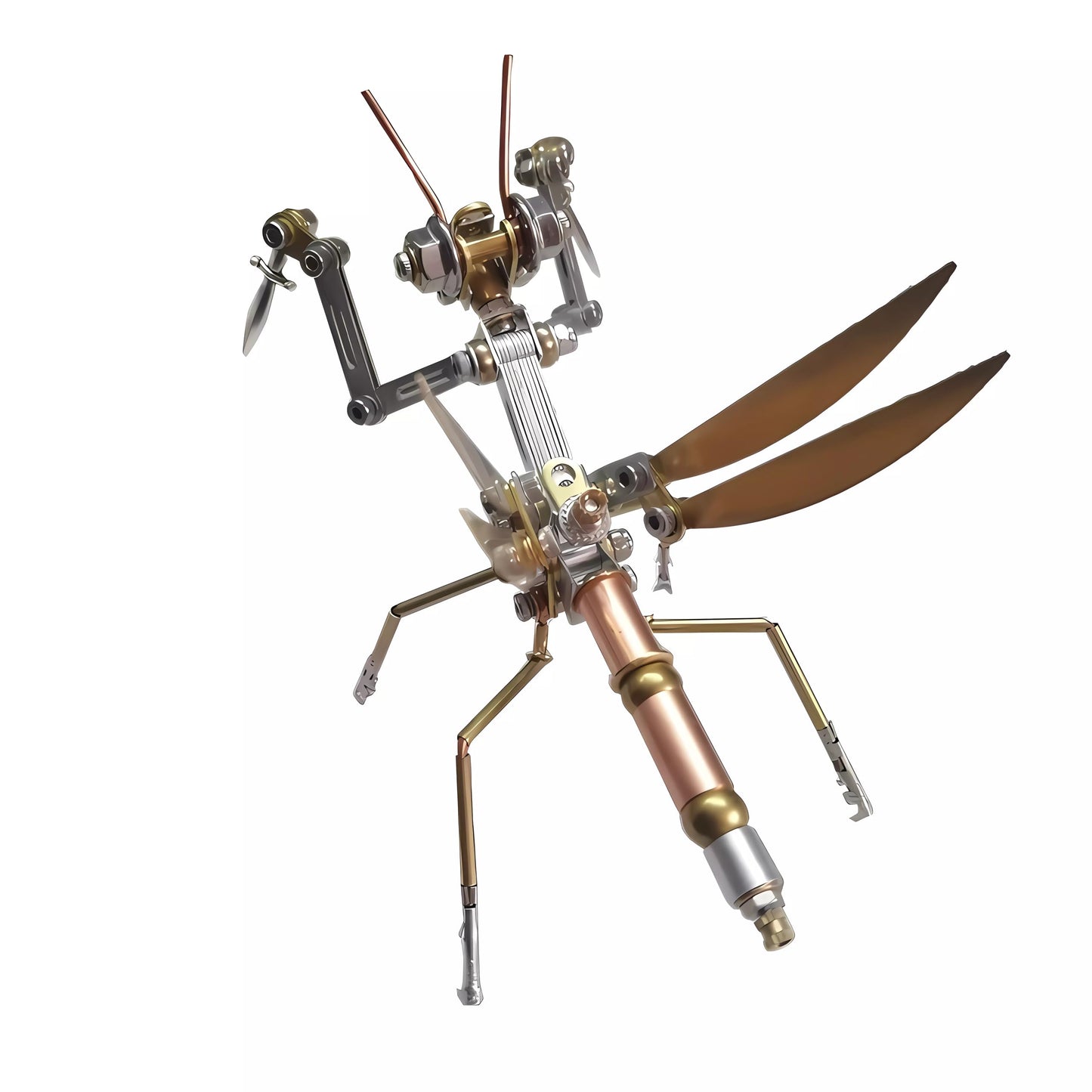 NUOSHANZS Mantis 3D Metal Model Kit – Steampunk Insect Puzzle for Adults