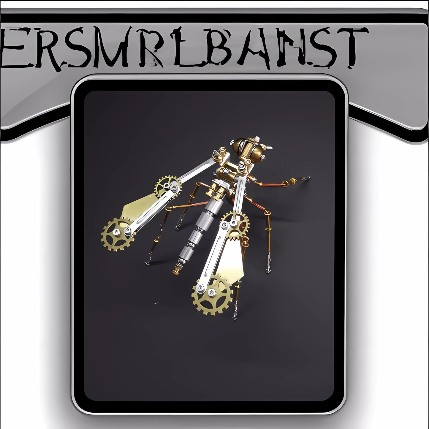 NUOSHANZS Mechanical Metal 3D Mosquito Model – Brass Steampunk Puzzle Kit