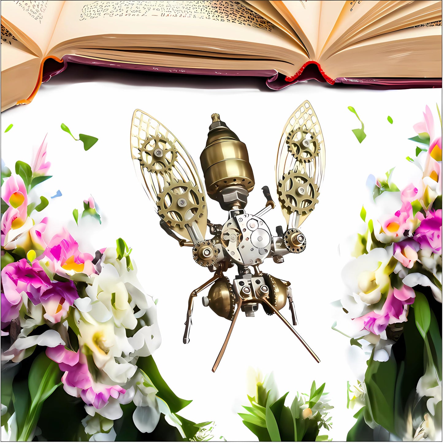 NUOSHANZS Mechanical 3D Bumblebee Model Kit – DIY Steampunk Insect Puzzle for Adults