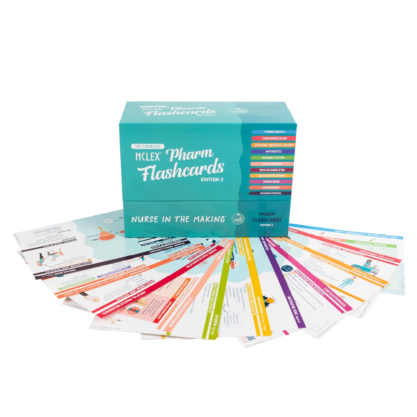 Pharmacology Flashcards by Nurse In The Making – 150+ Medications for NCLEX, ATI & HESI Prep