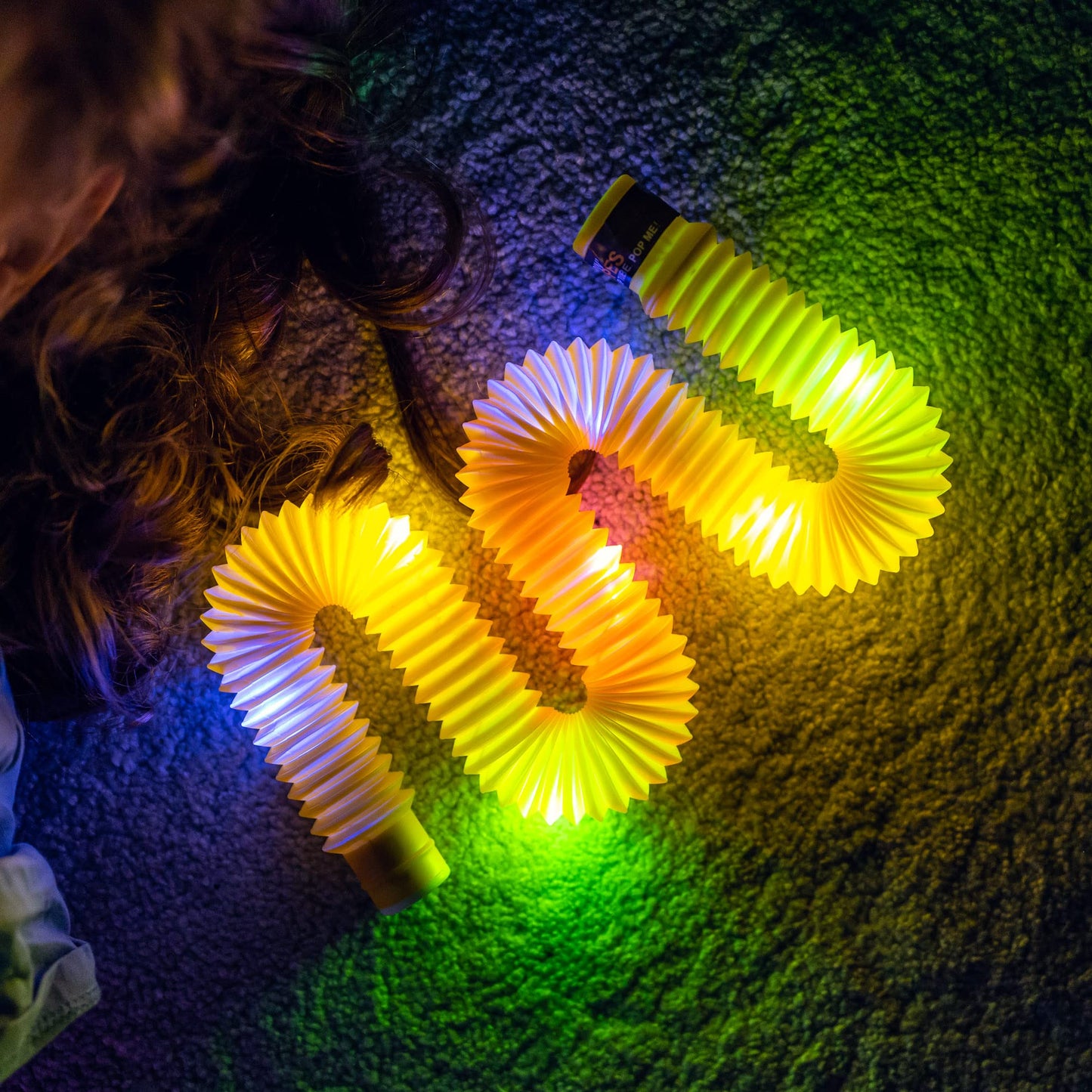 Nutty Toys Light Up Pop Tubes – Sensory Fidget Toys for Kids & Fine Motor Skills