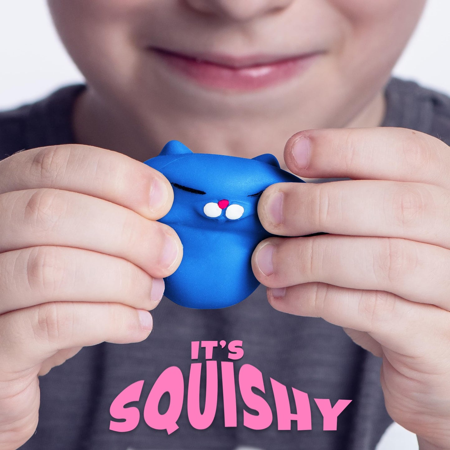 Nutty Toys Squishy Cat Set – 2-Inch Soft Silicone Kawaii Kitties for Focus & Stress Relief | Gift Idea