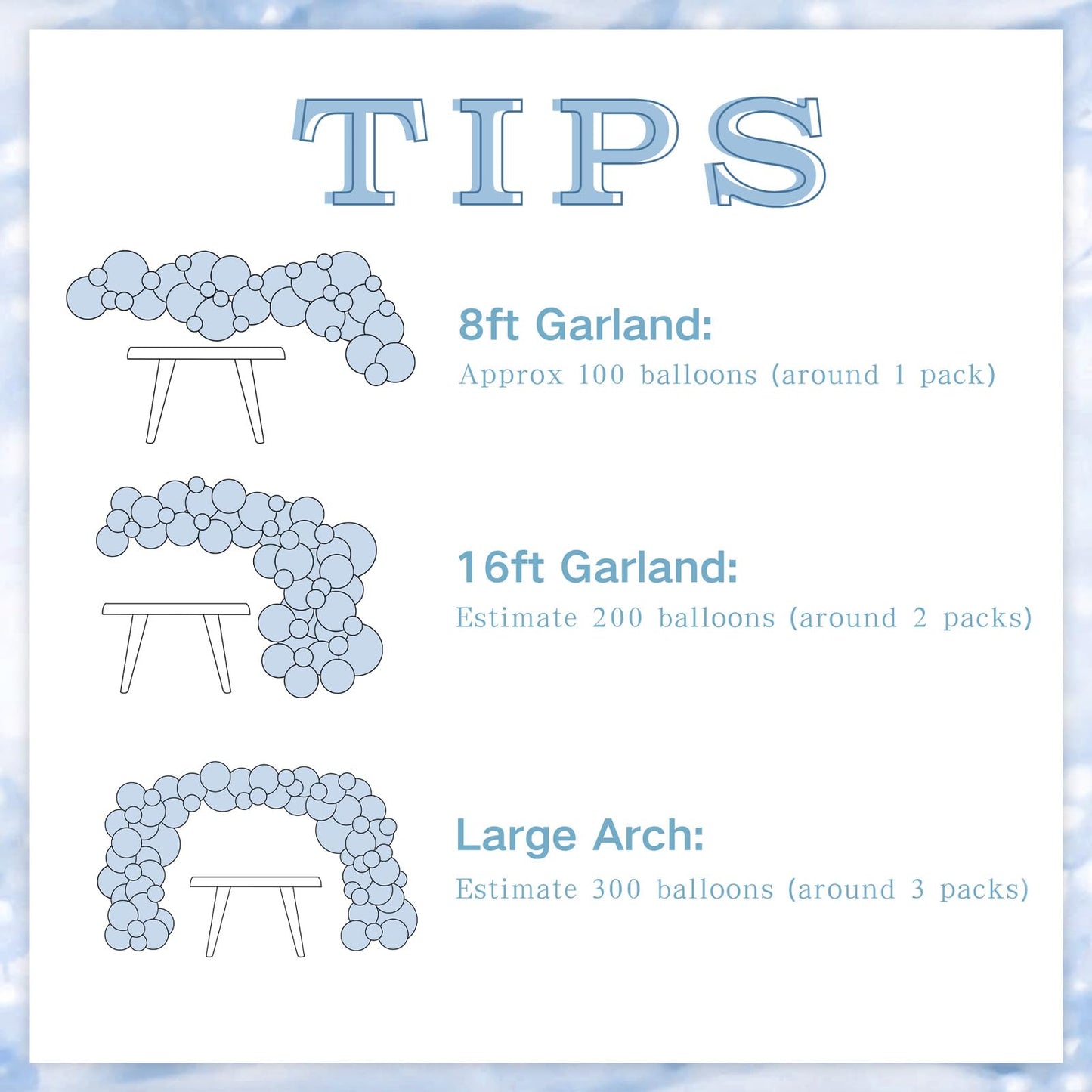NuttyBash Blue and Silver Balloon Arch Kit – Wedding & Celebration Garland