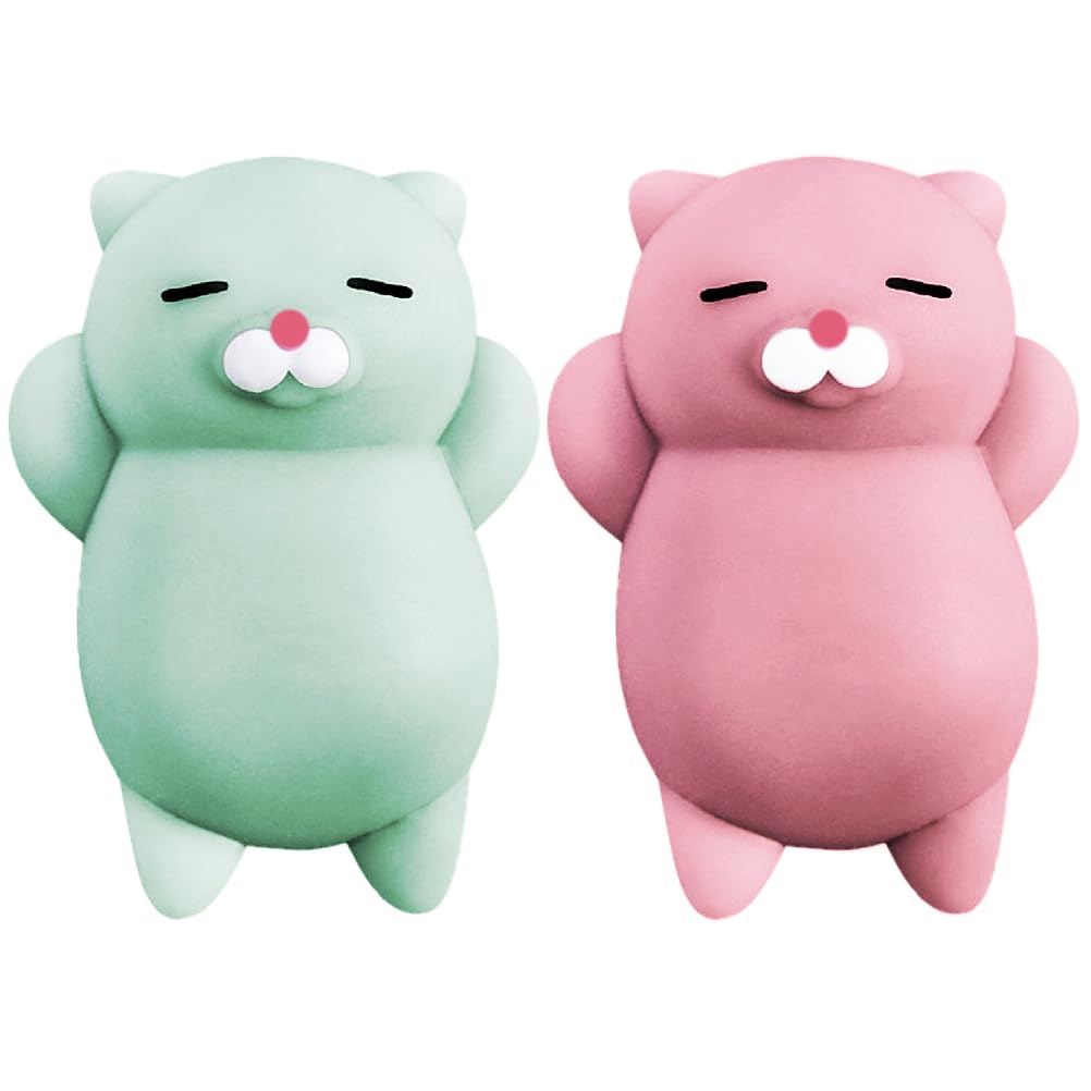 Nutty Toys Squishy Cat Set — 2in Soft Silicone Kittens for Focus & Calm