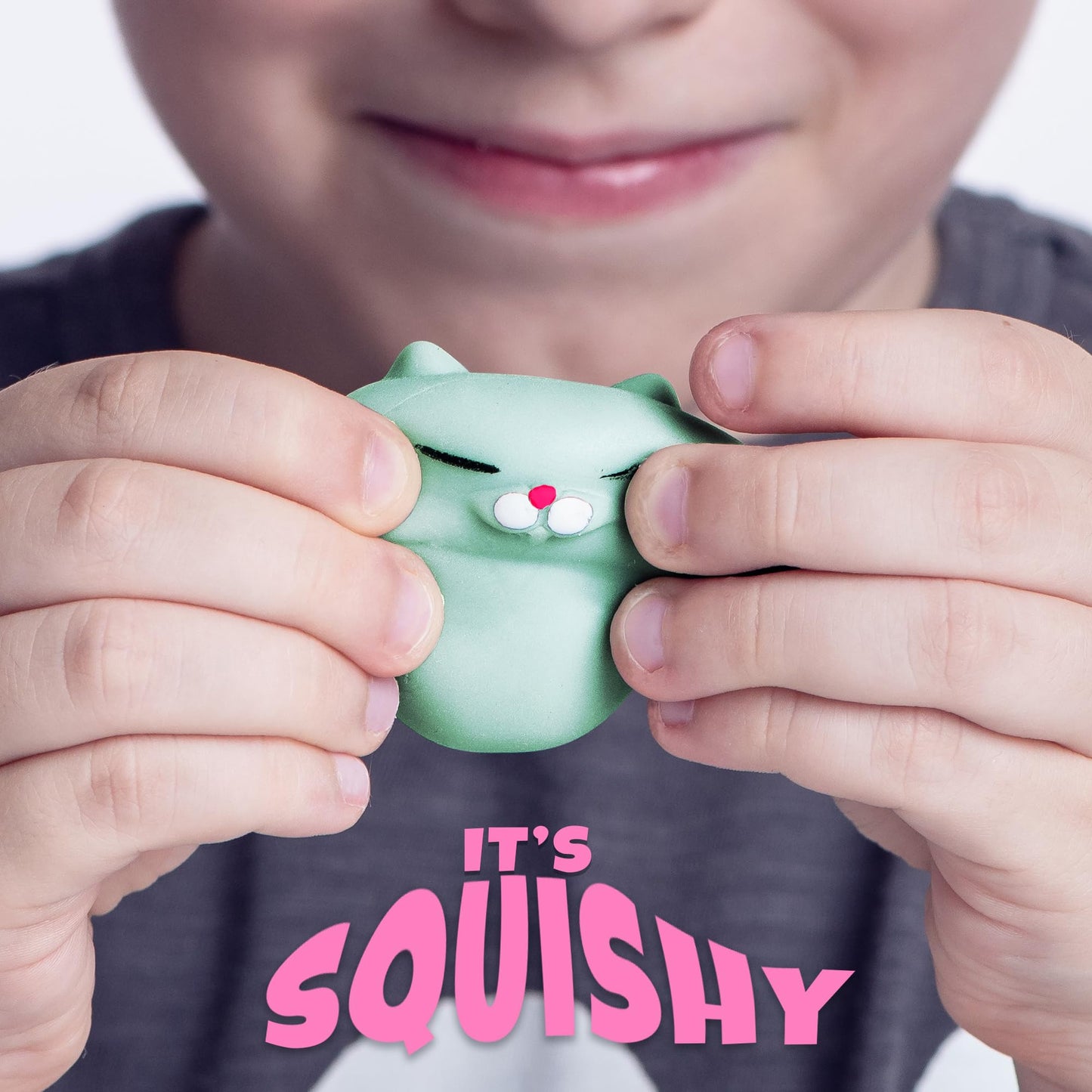 Nutty Toys Squishy Cat Set — 2in Soft Silicone Kittens for Focus & Calm