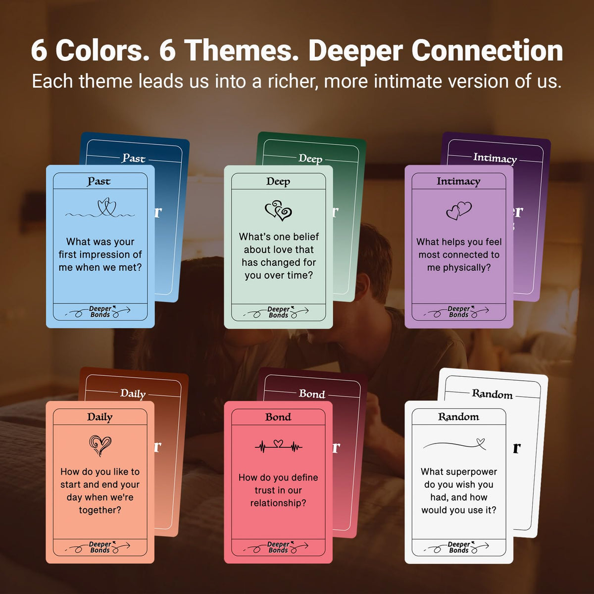 Nuyviare Couples Games for Adults – 150 Date Night Conversation Starters | Romantic Gift
