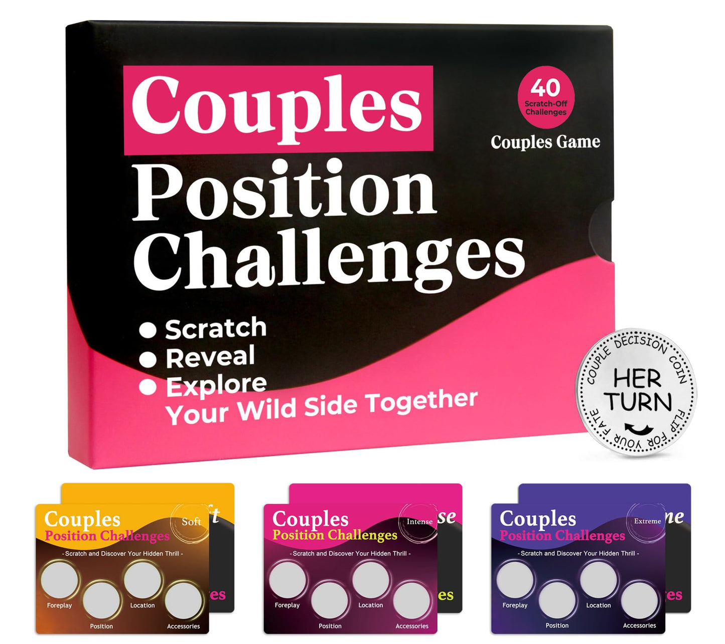 Nuyviare Couples Scratch Card Game – Date Night & Valentine Gift