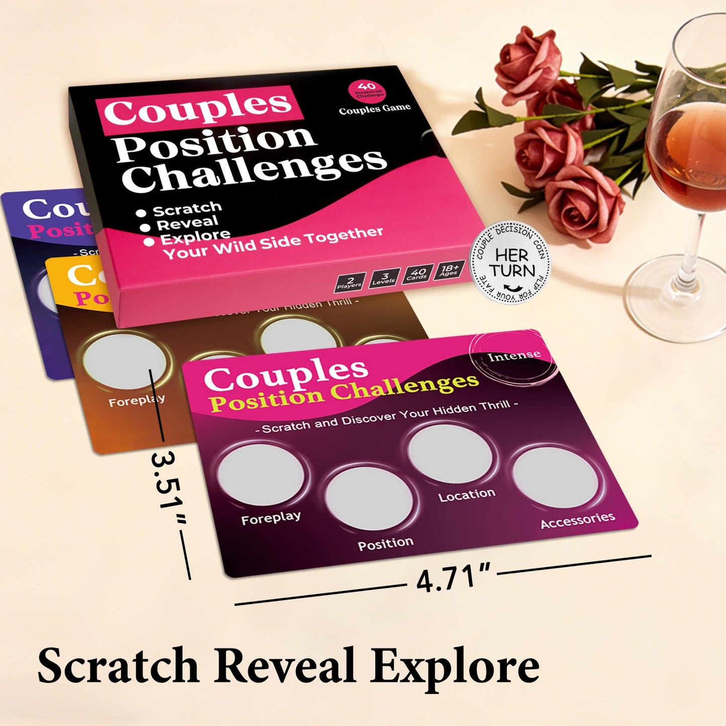 Nuyviare Couples Scratch Card Game – Date Night & Valentine Gift