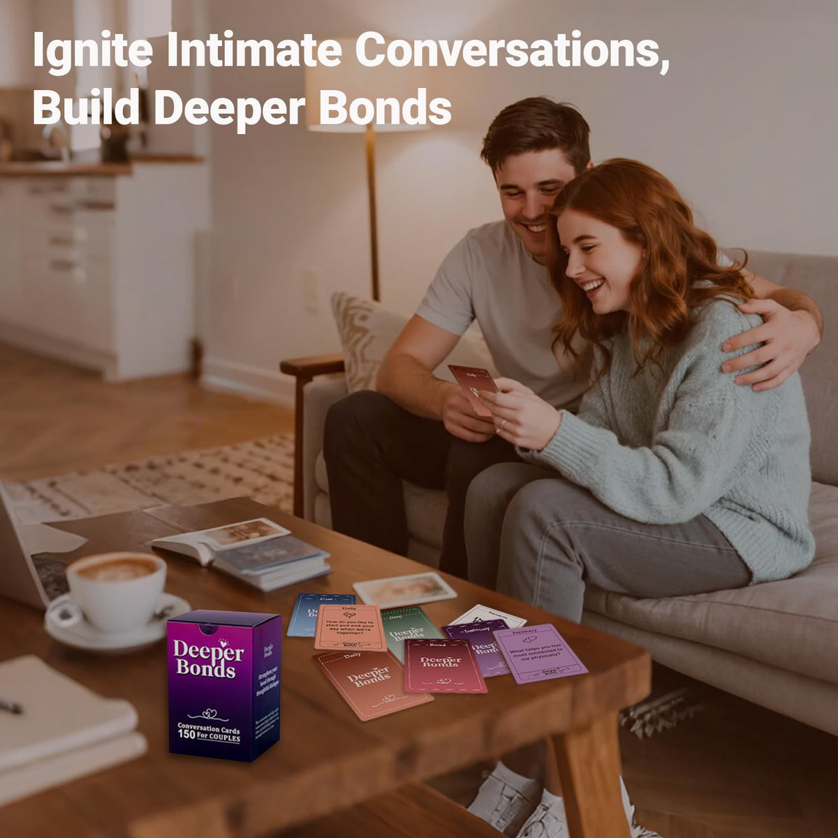 Nuyviare Couples Games for Adults – 150 Date Night Conversation Starters | Romantic Gift
