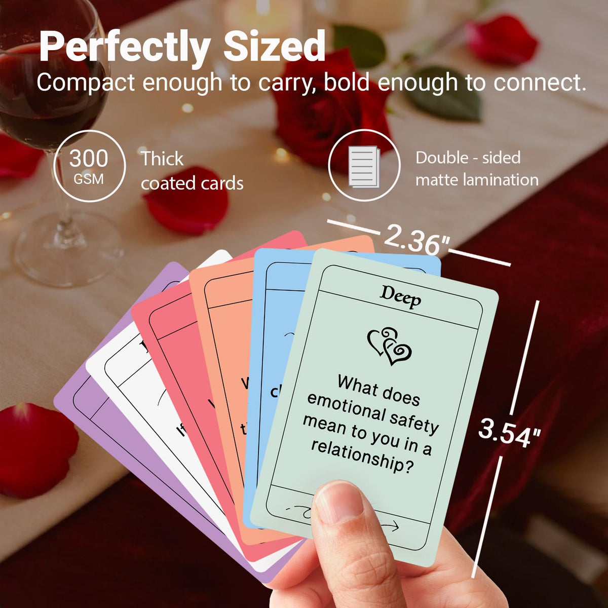 Nuyviare Couples Games for Adults – 150 Date Night Conversation Starters | Romantic Gift