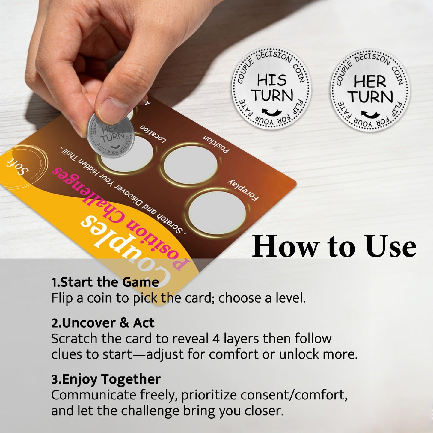 Nuyviare Couples Scratch Card Game – Date Night & Valentine Gift