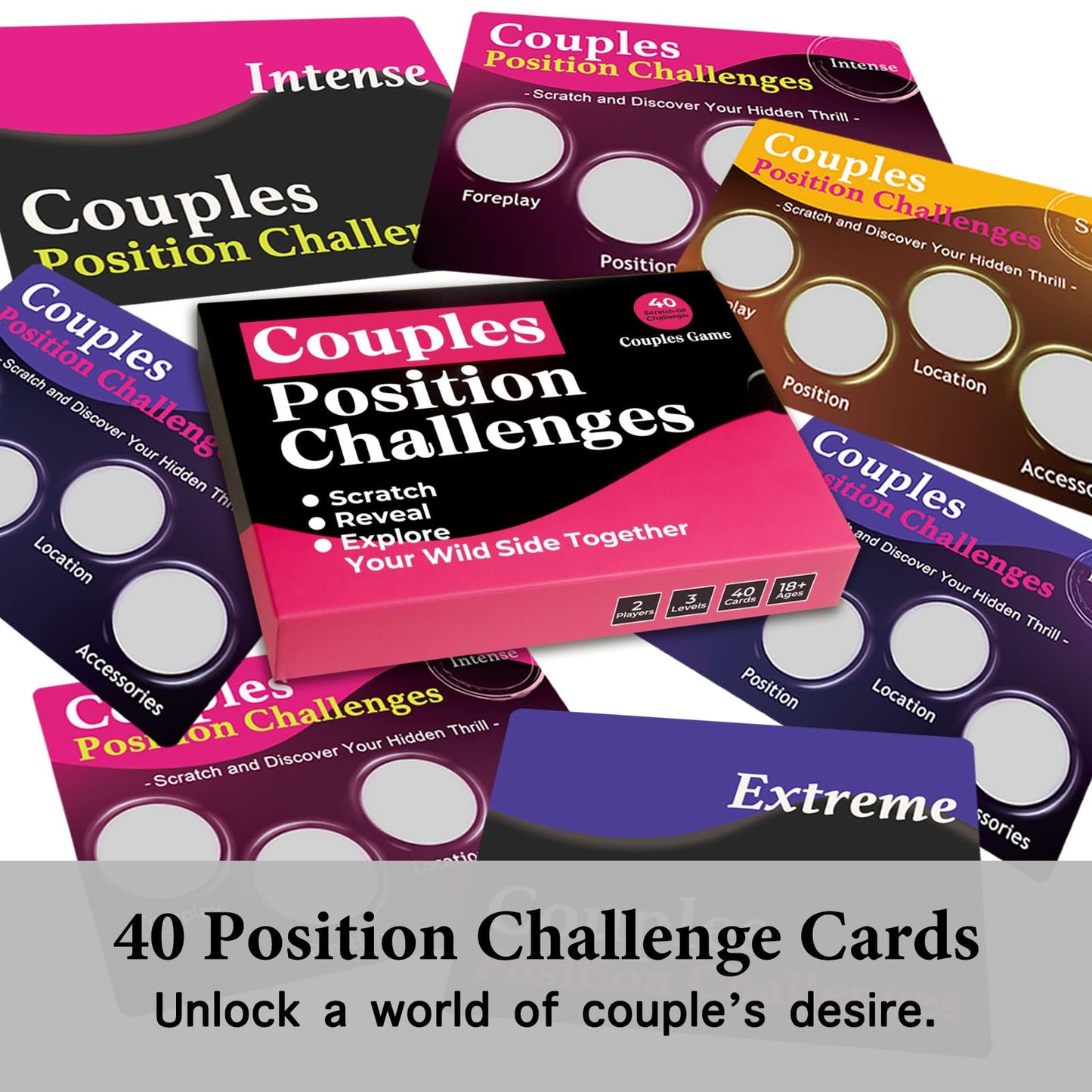 Nuyviare Couples Scratch Card Game – Date Night & Valentine Gift