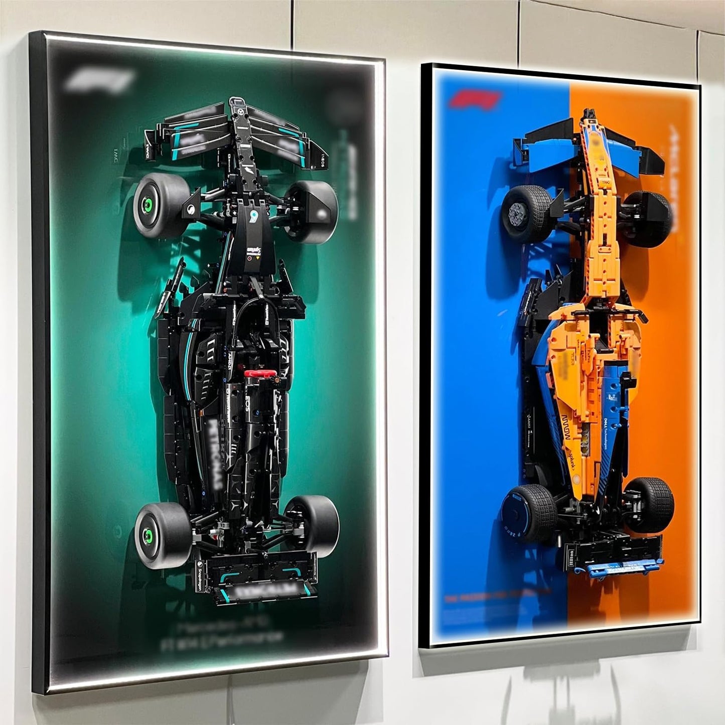 NyTfxkeJ LED Wallboard Display for Lego Technic Mercedes-AMG F1 42171