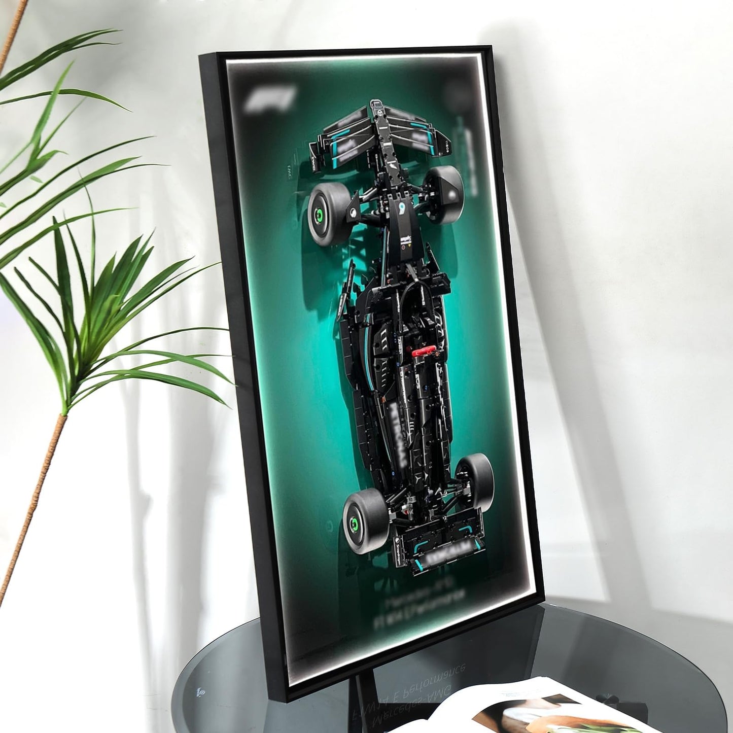 NyTfxkeJ LED Wallboard Display for Lego Technic Mercedes-AMG F1 42171