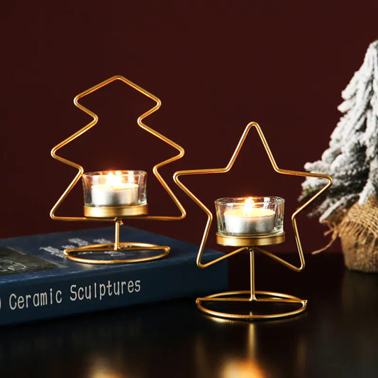 Nordic Aromatherapy Candle Holder – Iron Art Candle Stand (3 Designs)