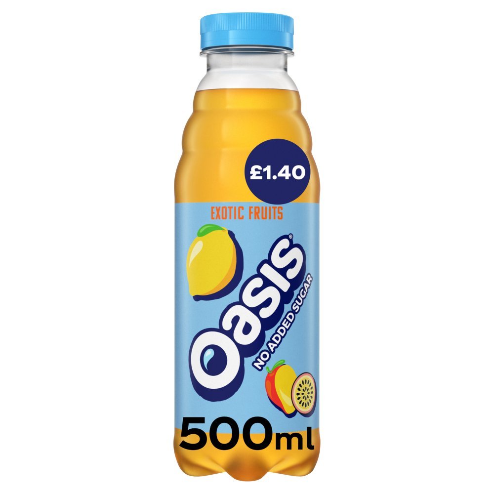 Oasis Zero Exotic Fruits PMP 500ml (Case of 12)