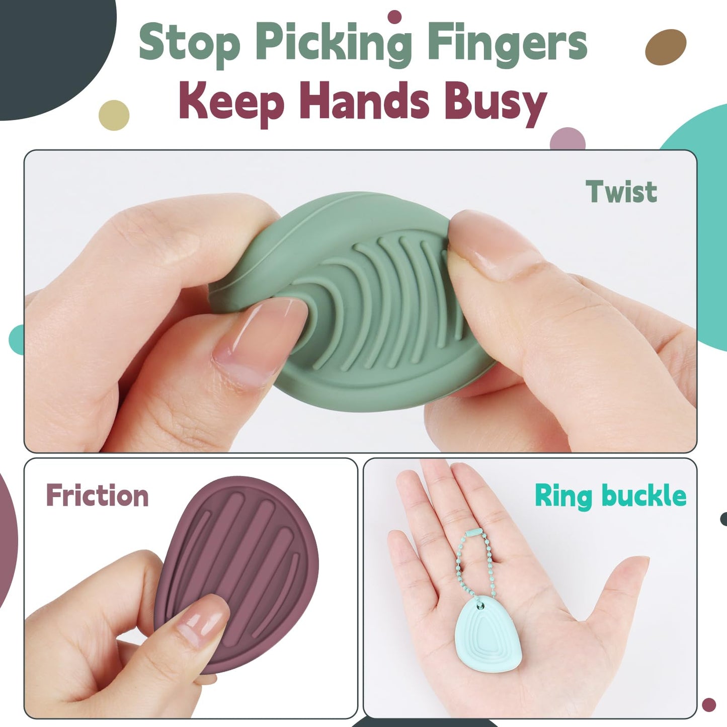 OasVtl Sensory Stone Fidget Toys – Quiet, Portable Calm & Focus for All Ages