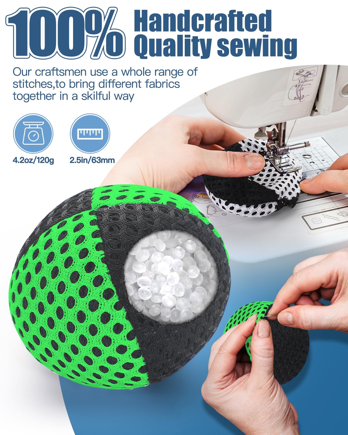 oazoxcx Juggling Balls for Beginners & Pros – Durable Juggle Ball Kit (Black & Green)