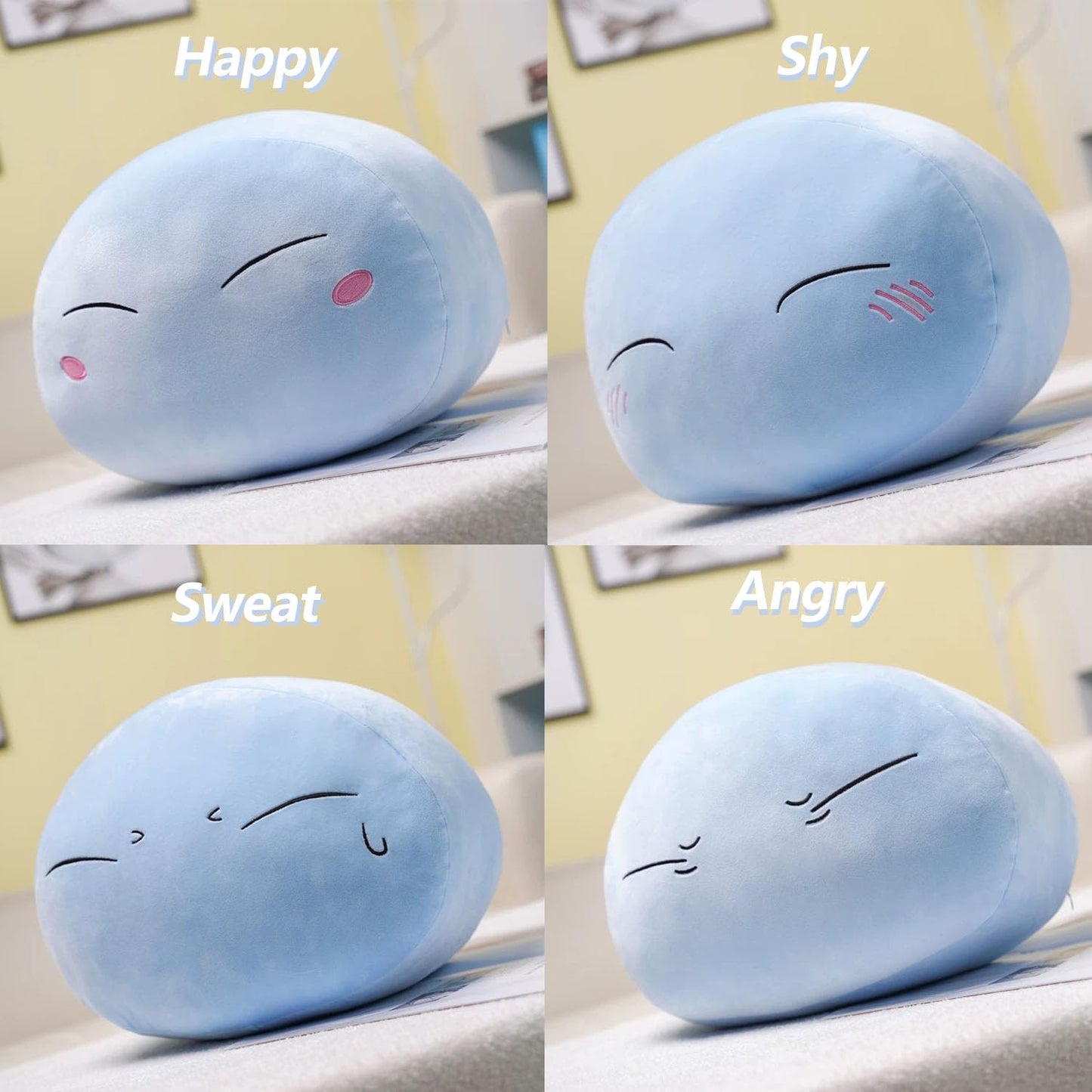 Obanai Anime Slime Plushie — 17.7in Plush Pillow & 11in Cozy Decor