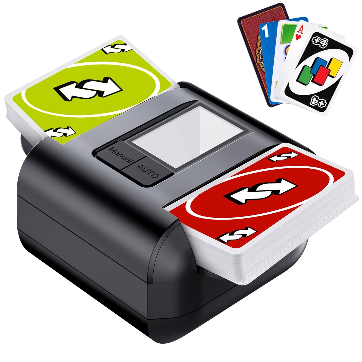 OBLITZON Automatic Card Shuffler (1-2 Decks) – Auto & Manual, USB-C 2000mAh