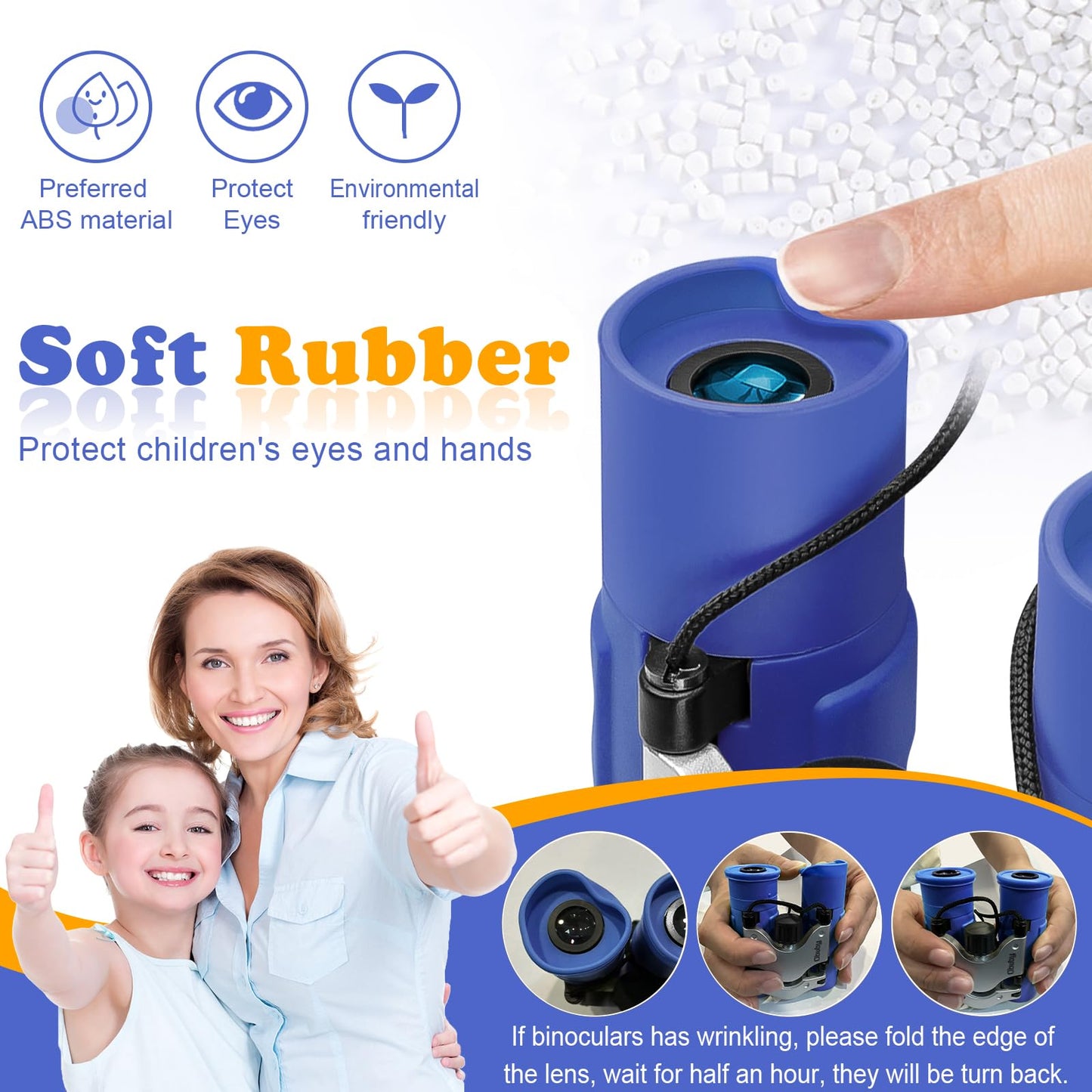 Obuby Real Binoculars for Kids – 8x21 High-Resolution, Shockproof & Easy-Focus