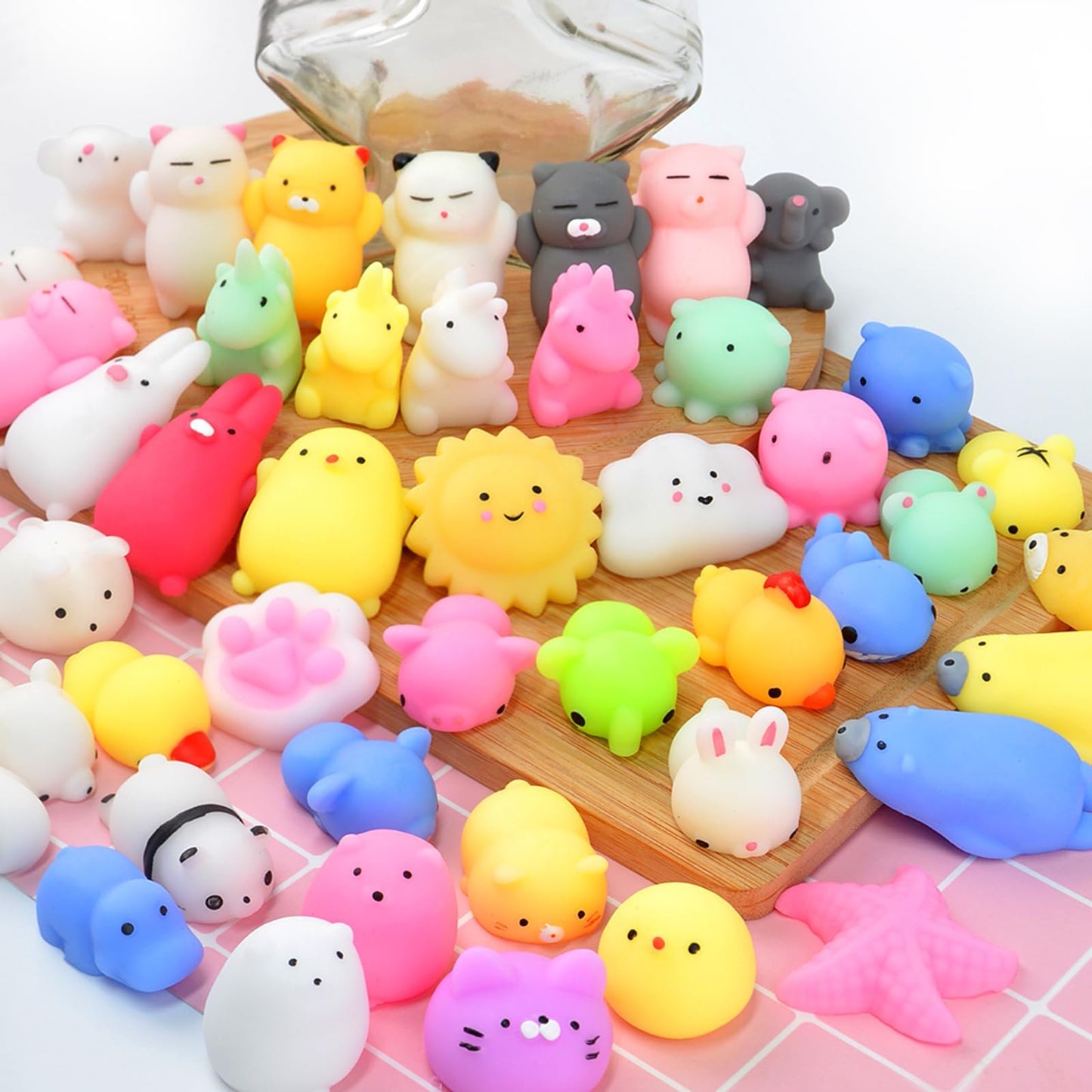 OCATO Squishies 40pcs Mochi Squishy Toys – Party Favors & Fidget Toys for Kids