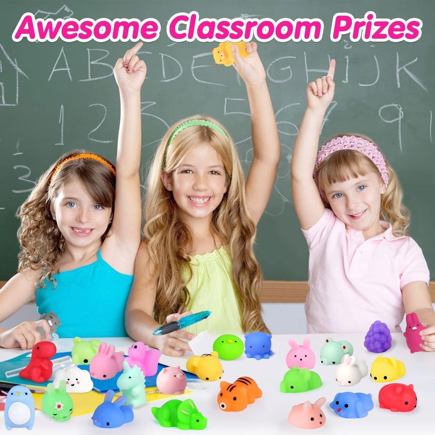 OCATO Squishies 40pcs Mochi Squishy Toys – Party Favors & Fidget Toys for Kids