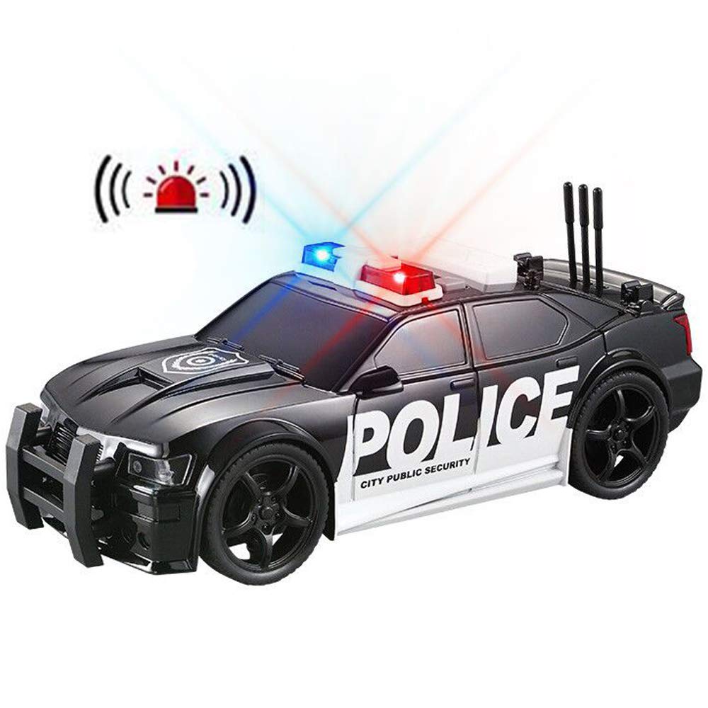 OCCAFY Police Car Toy – Friction-Powered Sound & Light Rescue Vehicle 1:20