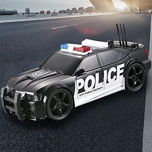 OCCAFY Police Car Toy – Friction-Powered Sound & Light Rescue Vehicle 1:20