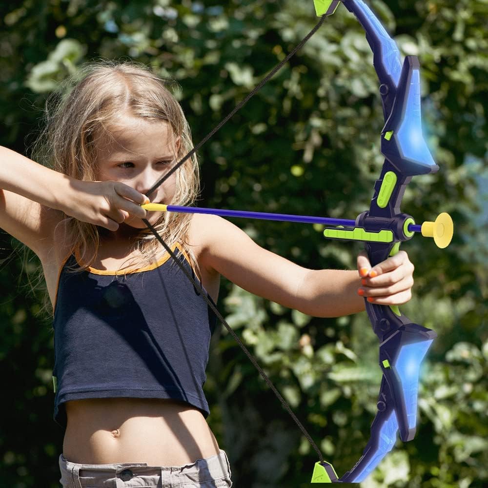 Ocditikl 2 Pack Bow and Arrow Set – Light Up Archery for Kids