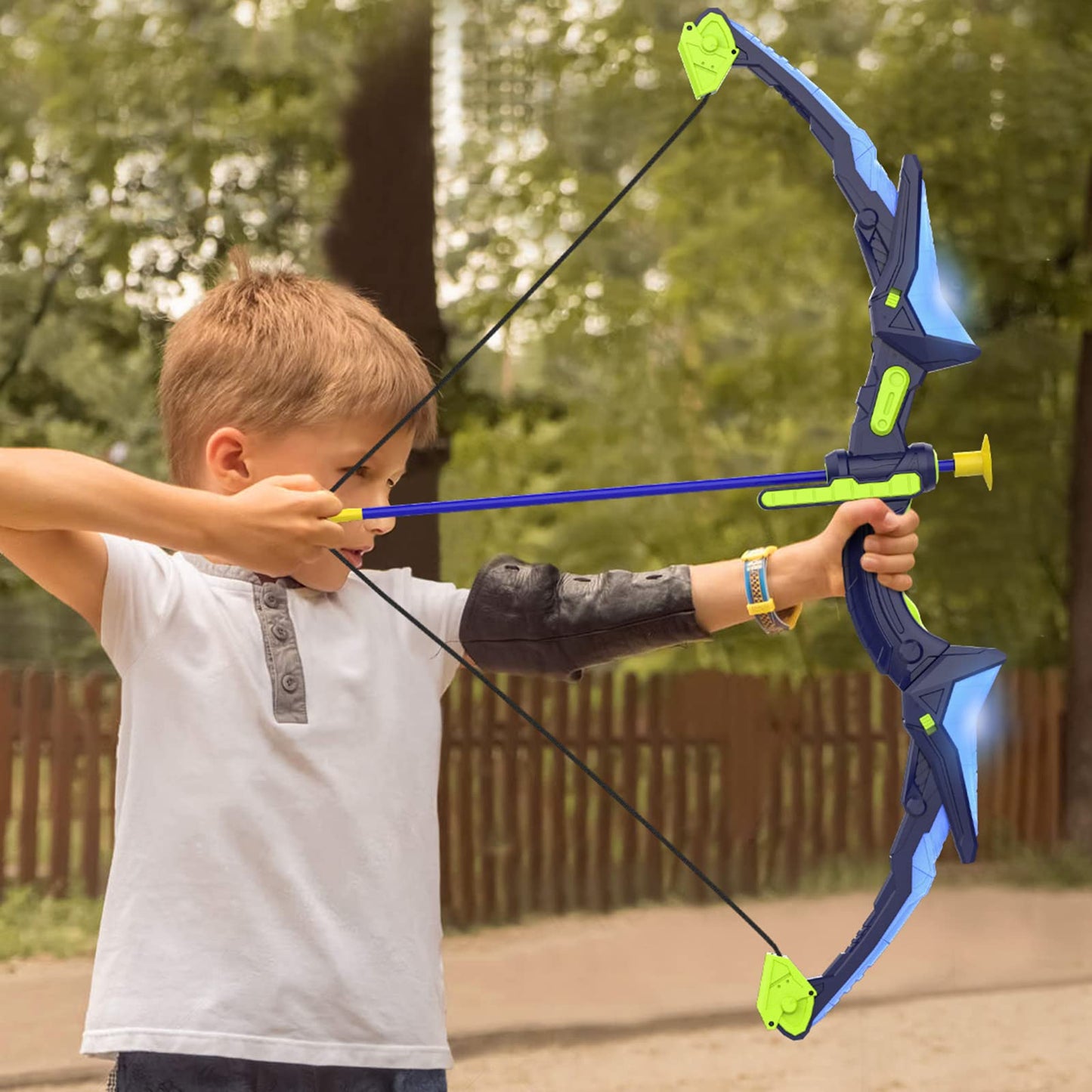 Ocditikl 2 Pack Bow and Arrow Set – Light Up Archery for Kids