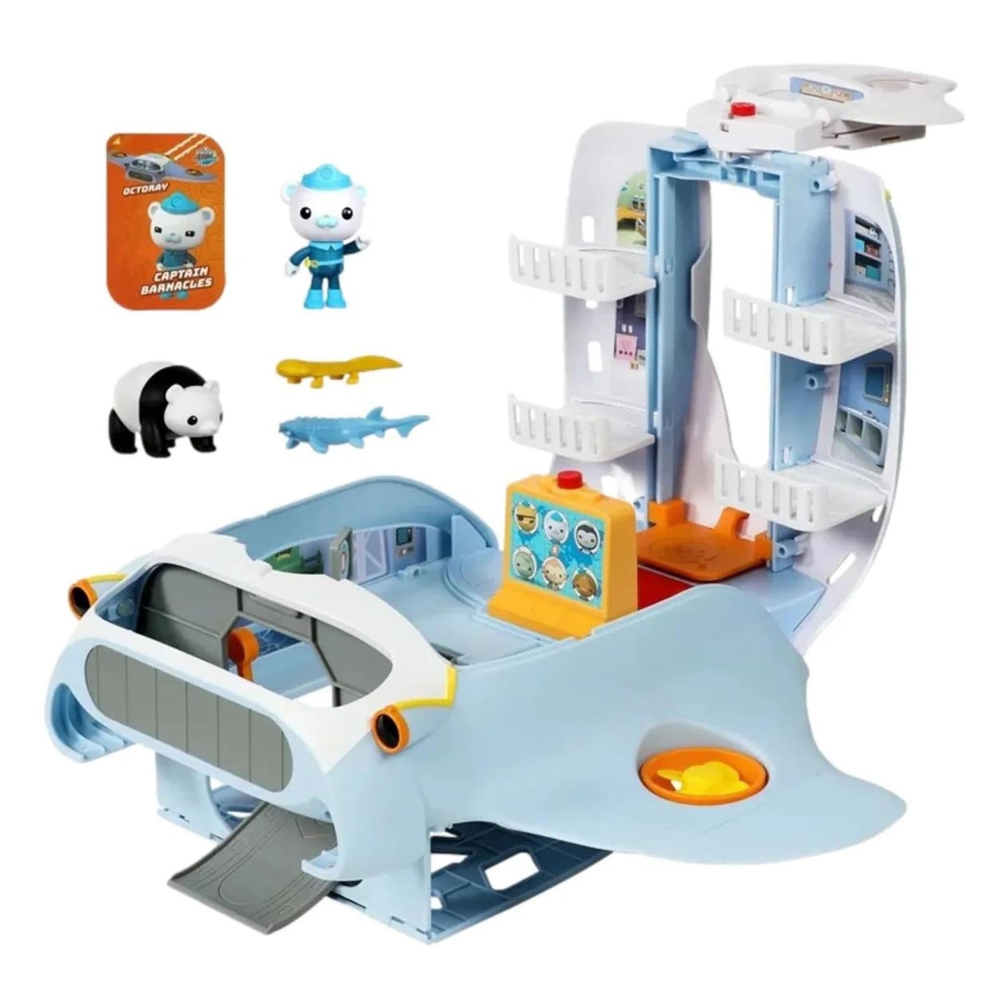 Octonauts Octoray Transforming HQ Playset – 7 Pieces, 25+ Lights & Sounds