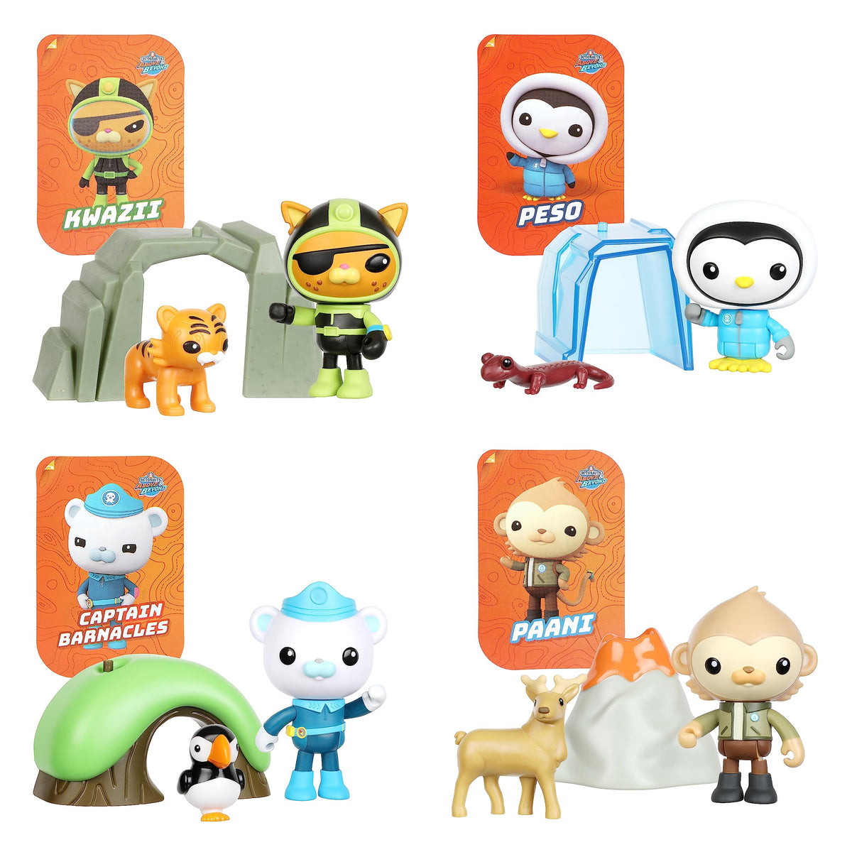 Octonauts Above and Beyond Paani Adventure Pack – 7cm Figure with Volcano & Reindeer