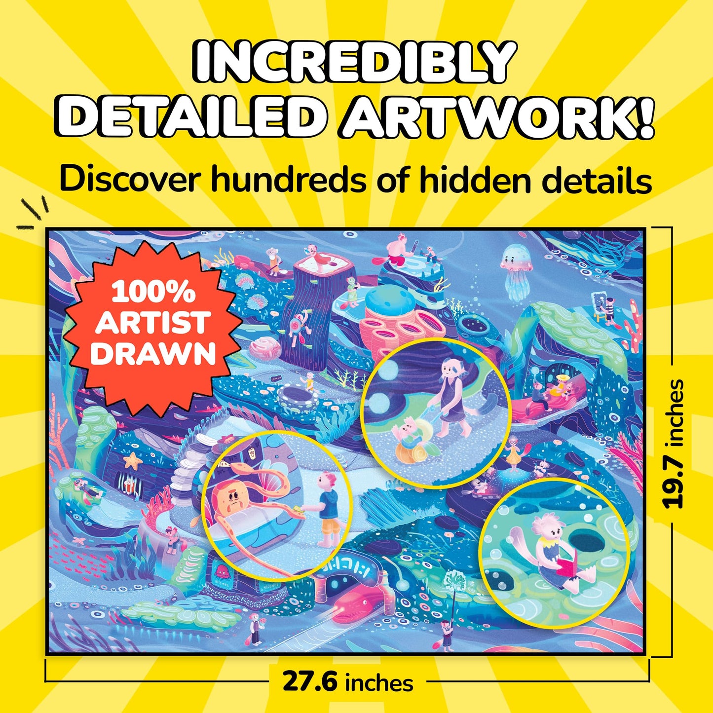 Odd Pieces 1000-Piece Jigsaw Puzzle: Beyond The Kelp – Ocean Mystery & Comic Story