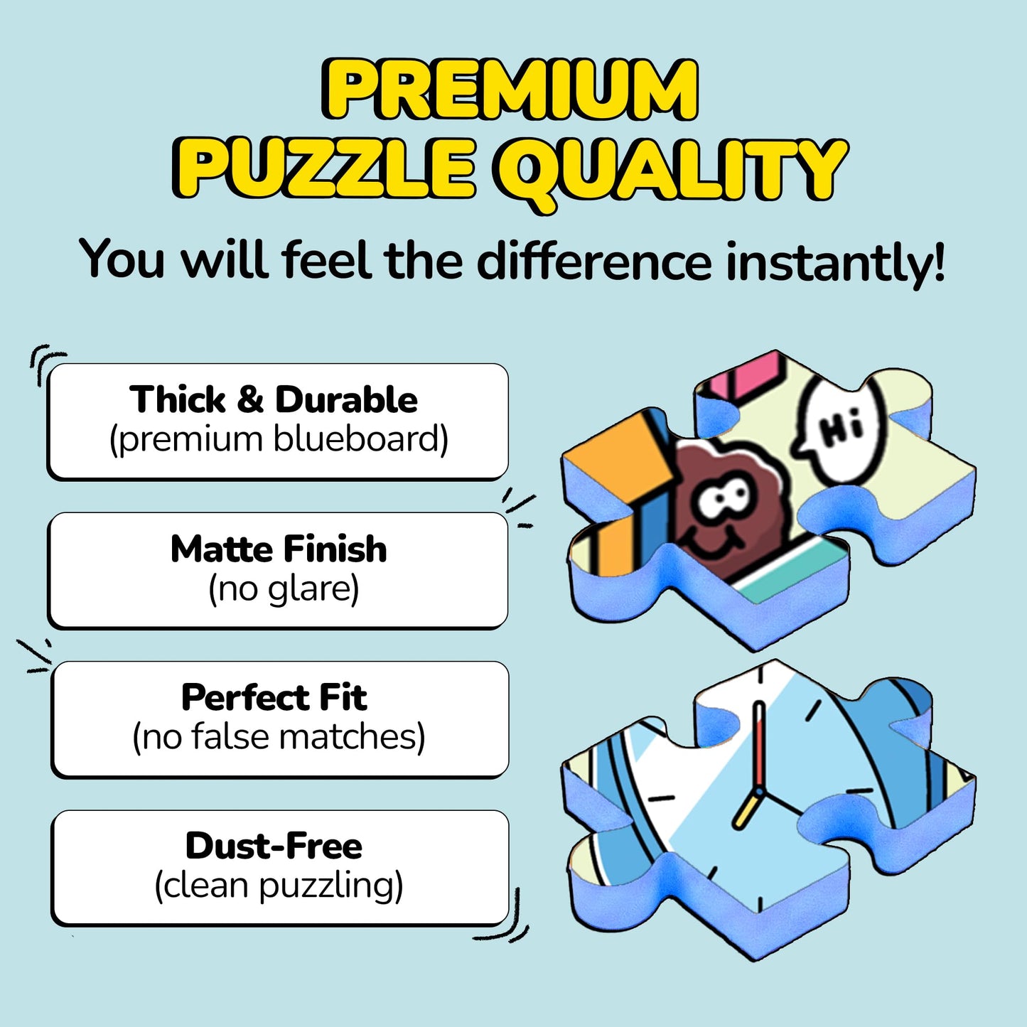 Odd Pieces Jigsaw Puzzle 1000 Pieces with Storytelling Comics – Frameable Mystery Puzzle Art (Turbo 3000), 19.7 x 27.6 inches