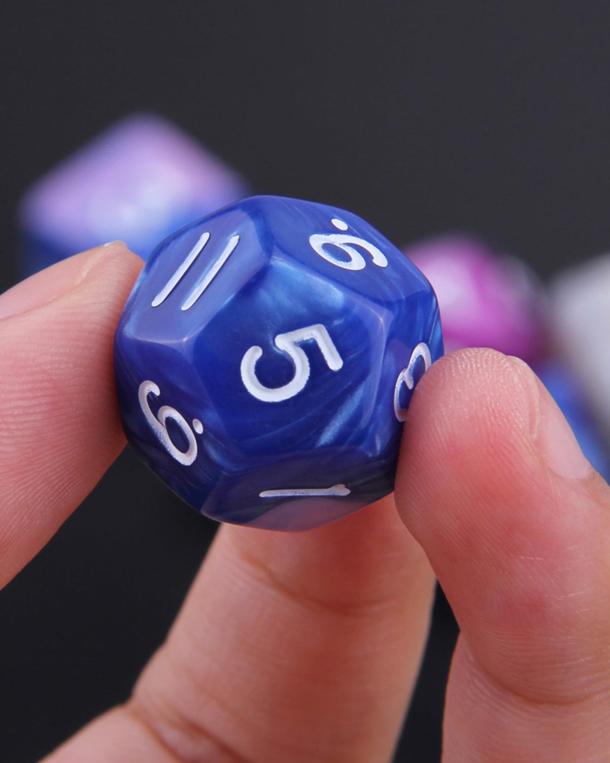 ODINROLL 42-Piece Polyhedral Dice Set – 6 Complete RPG Dice Sets with Storage Pouch