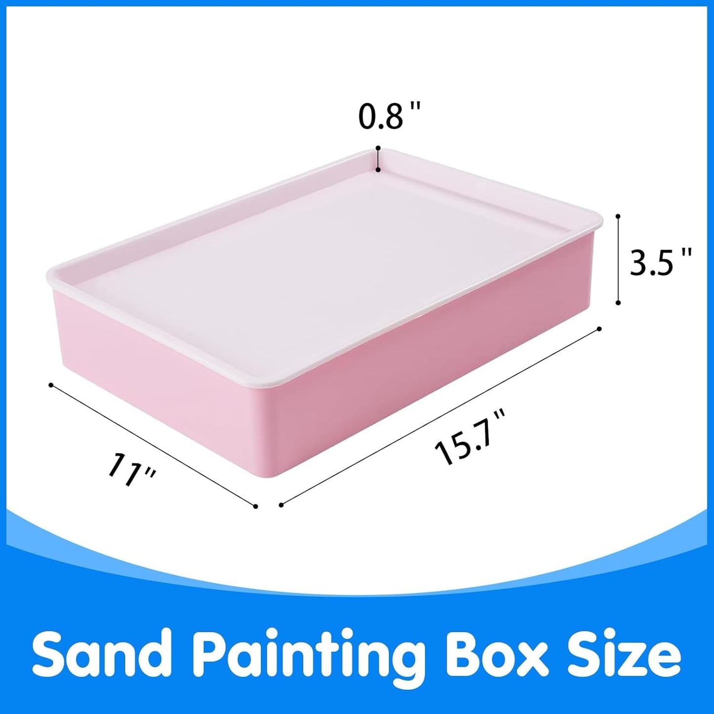 Odoorgames Sand Painting Light Box – 16" Purple, 3 Color Temps, 10 Brightness Levels
