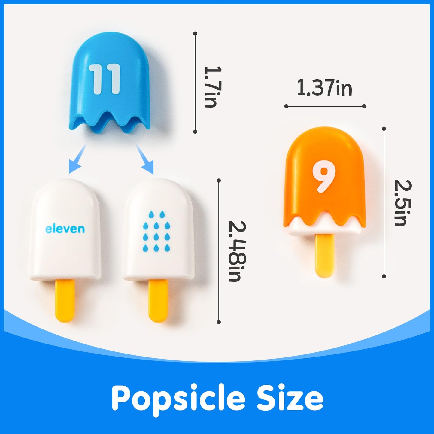 Odoorgames Numbers 1-20 Popsicles – Fun Number Toys for Ages 3-5