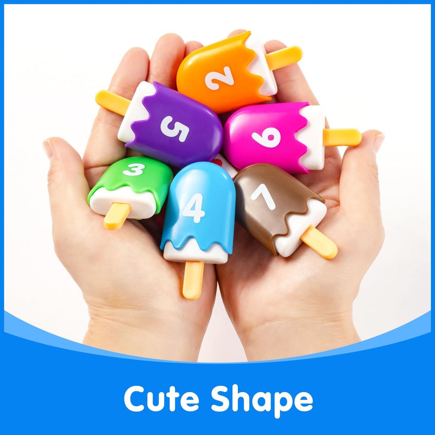 Odoorgames Numbers 1-20 Popsicles – Fun Number Toys for Ages 3-5