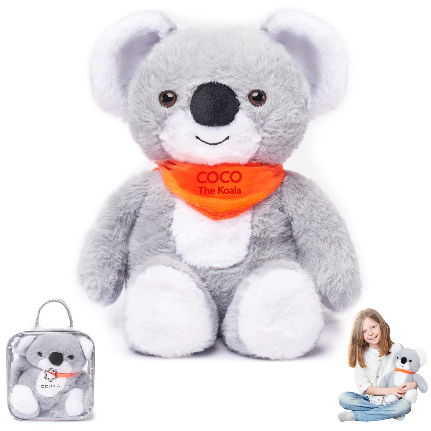 ODOXIA Koala Weighted Plush — 3.1 lb Sensory Plush for Kids & Adults with Carrying Bag